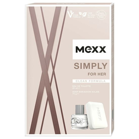 Mexx Simply For Her - EDT 20 ml + mýdlo 75 g