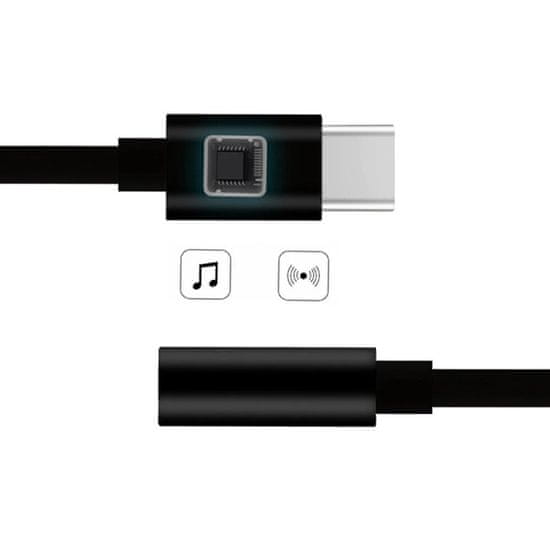 W-star Redukce UsbC jack 3,5, umožňuje připojit sluchátka, USBC-jack