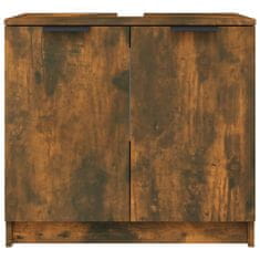 Greatstore Koupelnová skříňka kouřový dub 64,5x33,5x59 cm kompozitní dřevo