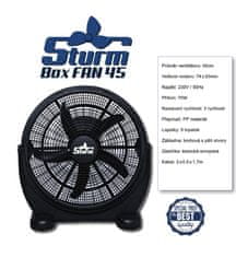 Šturm Cirkulační ventilátor BOXFAN, průměr 45cm