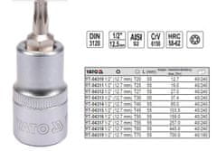 YATO Klíč Torx 1/2" T60X 55Mm