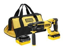 Stanley Sds-Plus 18V 3-funkční vrtací kladivo 2X4.0Ah Brašna Fmcd900M2S