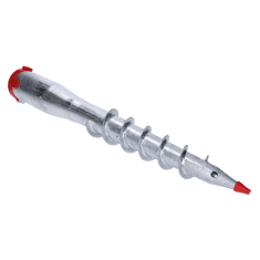 Kovoinox Zemní vrut - kruhový s vymezeními 26-55x560 mm, utahovací tyč v balení, žárový zinek