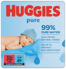 Huggies HUGGIES Pure Triplo Ubrousky vlhčené 56x3 ks