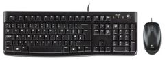 Logitech drátové combo klávesnice myš MK120 - EER - CZ layout - černá