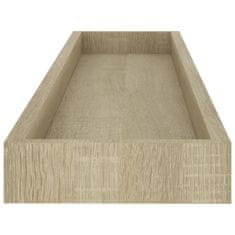 Greatstore Nástěnné police Loggia 4 ks dub 80 x 15 x 4 cm MDF