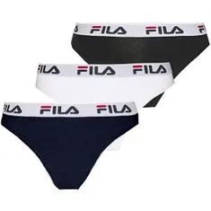 FILA 3 PACK - dámská tanga FU6061/3 200+300+321 (Velikost L)