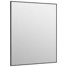 Vidaxl Zrcadlo na dveře černé 50 x 60 cm sklo a hliník