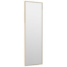Vidaxl Zrcadlo na dveře zlaté 30 x 100 cm sklo a hliník