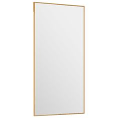 Vidaxl Zrcadlo na dveře zlaté 30 x 60 cm sklo a hliník