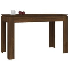 Vidaxl Jídelní stůl hnědý dub 120 x 60 x 76 cm kompozitní dřevo