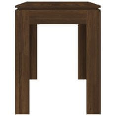 Greatstore Jídelní stůl hnědý dub 120 x 60 x 76 cm kompozitní dřevo