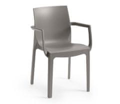 Rojaplast Křeslo EMMA ARMCHAIR- šedá