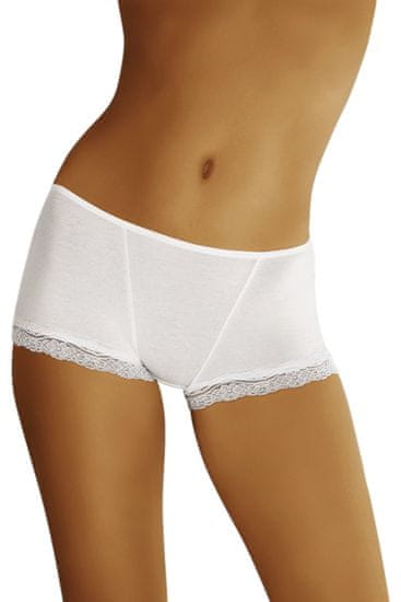 Amiatex Dámské boxerky eco-TE white + Ponožky Gatta Calzino Strech