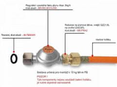 MAR-POL Dvojitý plynový hořák PB + hadice MAR-POL