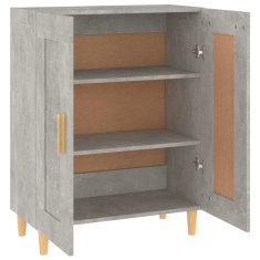 Greatstore Příborník betonově šedý 69,5 x 34 x 90 cm kompozitní dřevo