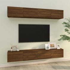 Vidaxl Nástěnné TV skříňky 4 ks hnědý dub 100 x 30 x 30 cm