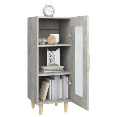 Greatstore Příborník betonově šedý 34,5 x 34 x 90 cm kompozitní dřevo