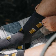 WiTSocks Veselé Ponožky Pivo 4, 39-42