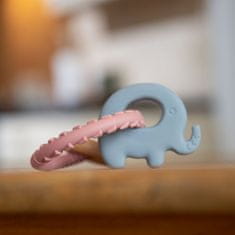 Bo Jungle kousátko B-Rattle Rings Elephant Pink