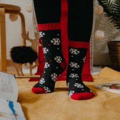 WiTSocks Veselé Thermo Ponožky Vločky šedé, 39-42