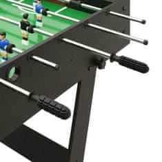 Vidaxl Skládací stolní fotbal 121 x 61 x 80 cm černý