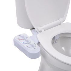 shumee Přídavný bidet na WC sedátko teplá/studená voda dvojitá tryska