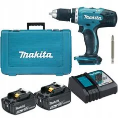 Makita Šroubovák 18V 42Nm 2x3Ah 2rychlostní DDF453RFE