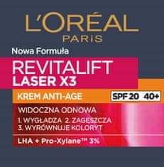 Loreal Professionnel  revitalift laser x3 anti-age spf 20 denní