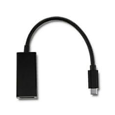 Qoltec Adaptér USB typu C samec/DP samice | 4K | 23cm