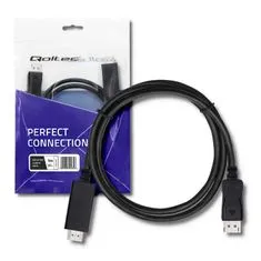 Qoltec DisplayPort v1.2 samec | HDMI samec | 5K | 1m