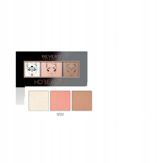 REVERS paletka hdbeauty pro contour palette 03