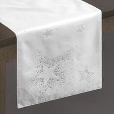Eurofirany Vánoční ubrus na stůl v hladkém provedení 35 cm x 180 cm