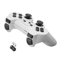 Northix Esperanza - Bezdrátový gamepad pro PC/PS3, GX600 – bílý 