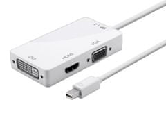 Northix Adaptér Thunderbolt / Mini DisplayPort HDMI / DVI / VGA 3v1 