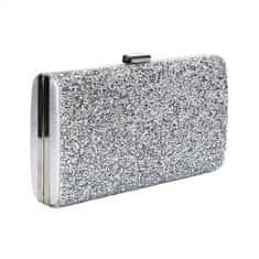 Northix Sparkling Clutch Bag - Stříbrná 