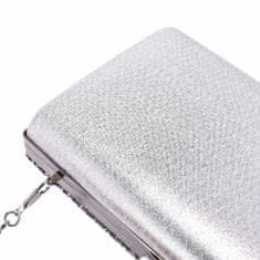 Northix Sparkling Clutch Bag - Stříbrná 