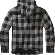 BRANDIT bunda Lumberjacket hooded Černo-charcoal Velikost: 5XL