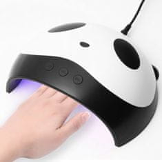 Northix Lampa na nehty s LED/UV světlem - Panda 
