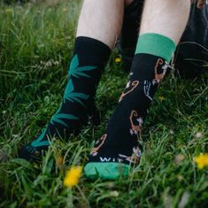 WiTSocks Veselé Ponožky Opice/konopí, 39-42