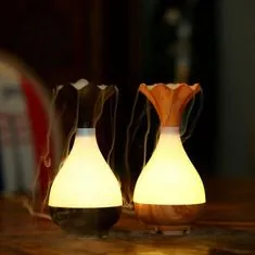 Northix Aromaterapeutický zvlhčovač a lampa Jade Bottle - Tmavé dřevo 