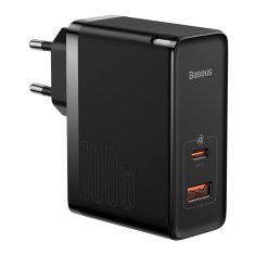 BASEUS GaN5 Pro síťová nabíječka USB / USB-C 100W QC PD, černá