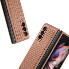 Dux Ducis Venice kožený kryt na Samsung Galaxy Z Fold 3, hnědý