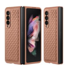 Dux Ducis Venice kožený kryt na Samsung Galaxy Z Fold 3, hnědý