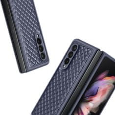 Dux Ducis Venice kožený kryt na Samsung Galaxy Z Fold 3, modrý