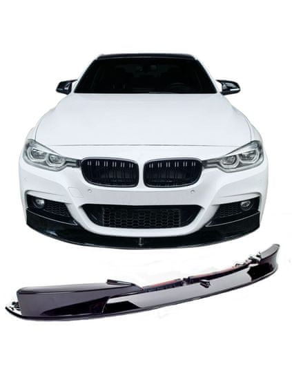 Protec  Spoiler pod přední nárazník BMW F30, F31 2011-, M-Performance, černý lesk