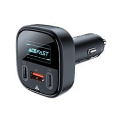 AceFast Autonabíječka 101W 2x USB-C / USB, PPS, Power Delivery, Quick Charge 4.0, AFC, FCP Acefast Černá