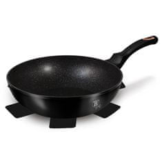 shumee BERLINGERHAUS Pánev WOK s mramorovým povrchem 30 cm Black Rose Collection BH-6178