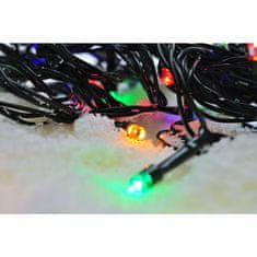 Solight Solight LED venkovní vánoční řetěz, 300 LED, 30m, přívod 5m, 8 funkcí, časovač, IP44, vícebarevný 1V04-M