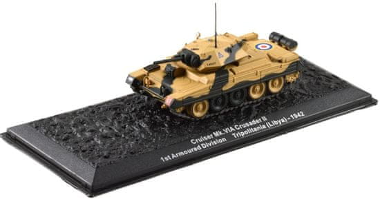 Atlas Models Cruiser Mk.VI A Crusader II, 1st Armoured Div., Libye, 1942, 1/72